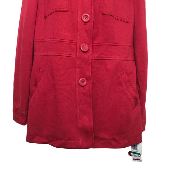 INC International Concepts Jubilant Peacoat Size Large Glamorous Red NWT - Picture 3 of 6